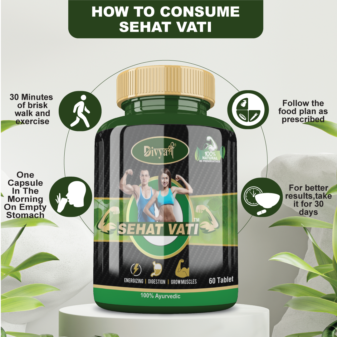 Divyashree Sehat Vati | Ayurvedic Weight Gain Formula – Kaya Shree