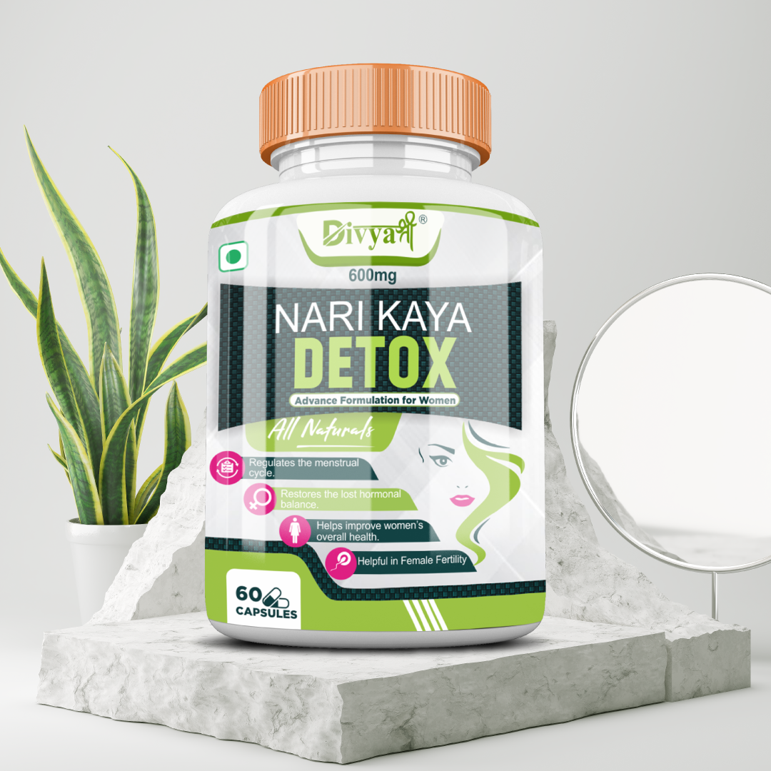 Divya Shree Nari Kaya-Detox for PCOD and PCOS Care Capsule Help In  Balancing Hormones & Vaginal Infections in Women, 60 Capsule, Jeevan Care  Ayurveda